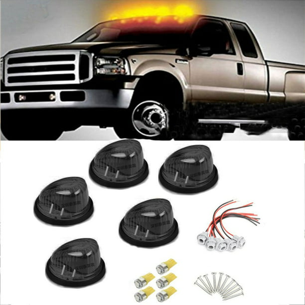 T10 Yellow LED Light Bulbs for GMC Chevy 73-87 5X Round Cab Marker Amber Lens